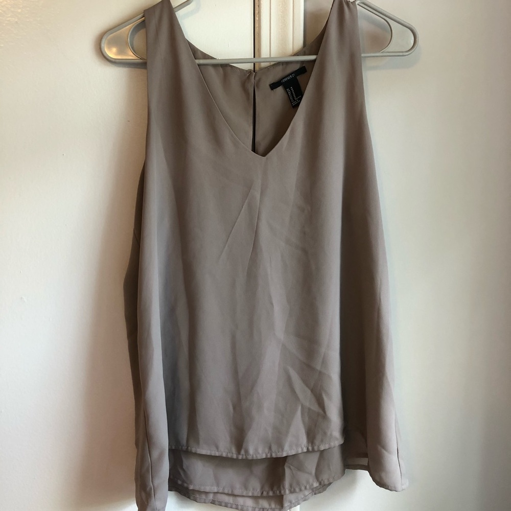 Sleeveless Sheer Blouse